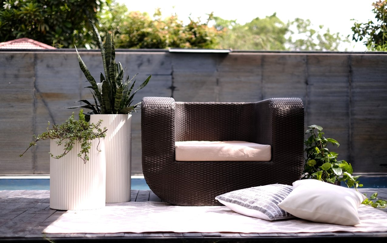 How to style tall planters - Ripples Home