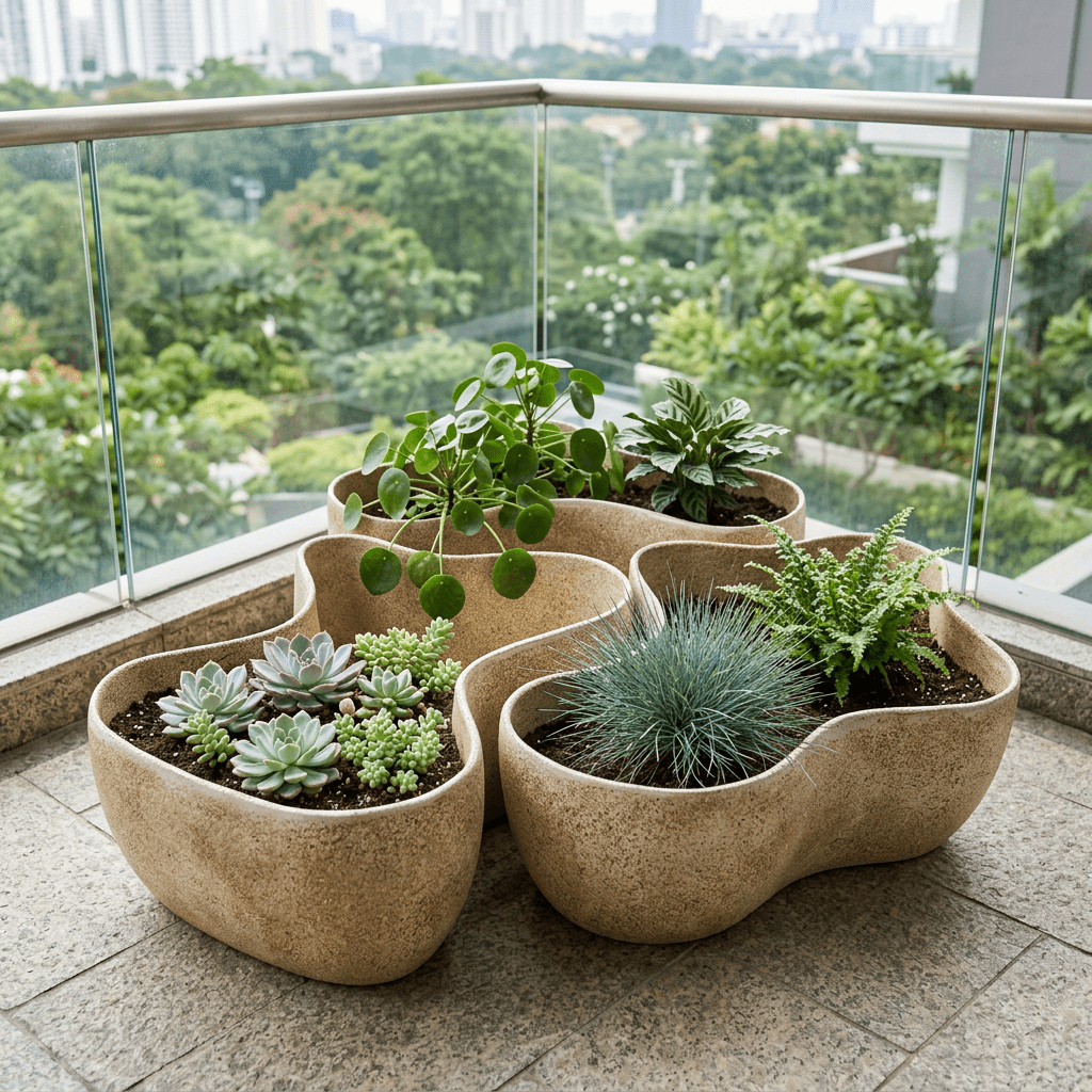 Akira Planters - Set of 3 - Ripples Home