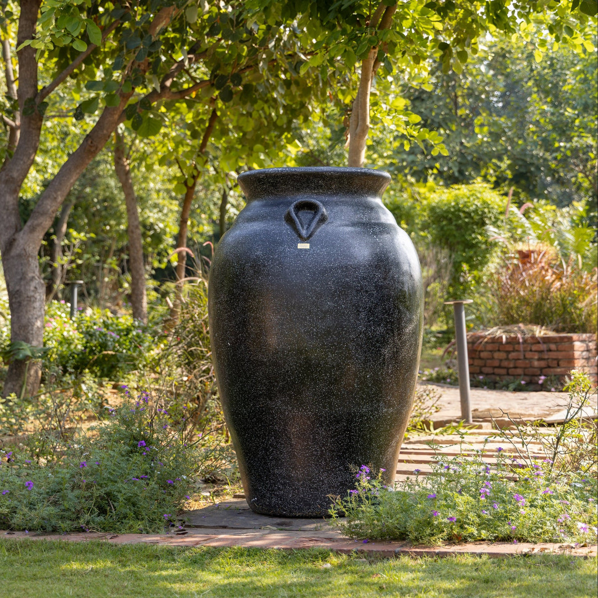Amalfi Planter Large - Black - Ripples Home