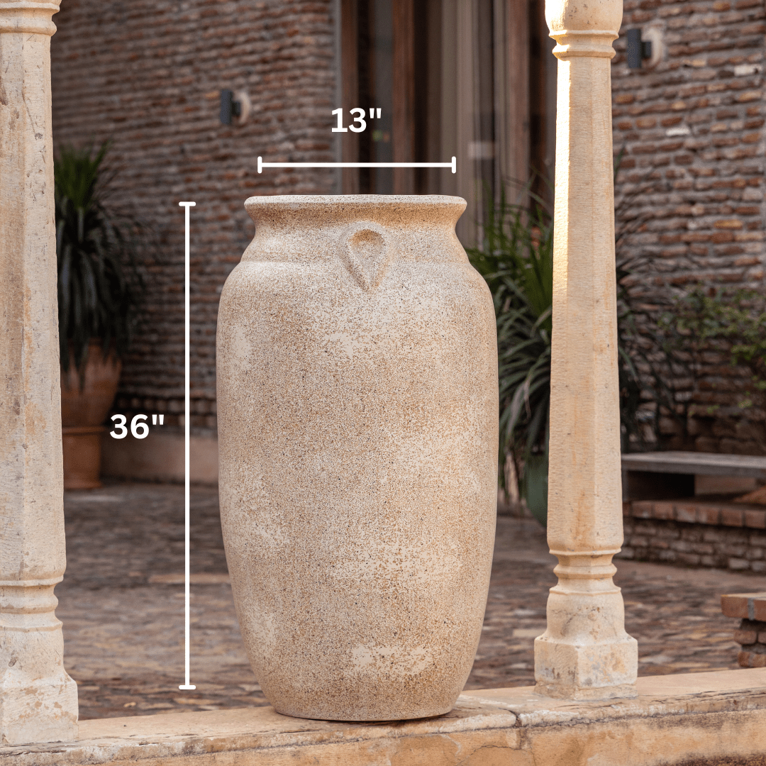 Amalfi Planter Tall - Beige - Ripples Home