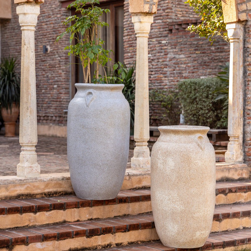 Amalfi Planter Tall - Light Grey - Ripples Home