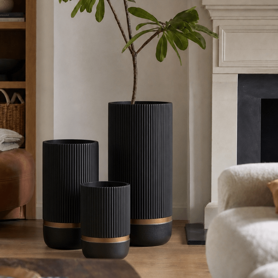 The Aurora Trio (Set of 3 Tall Planters) - Ripples Home