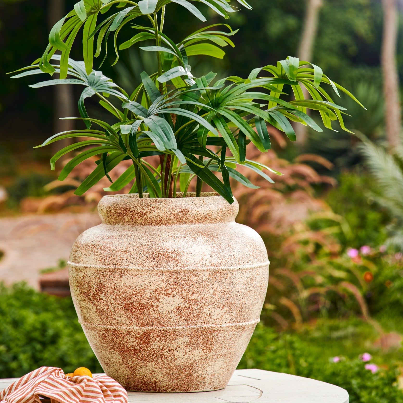 Tuscany Planter Large - Beige - Ripples Home