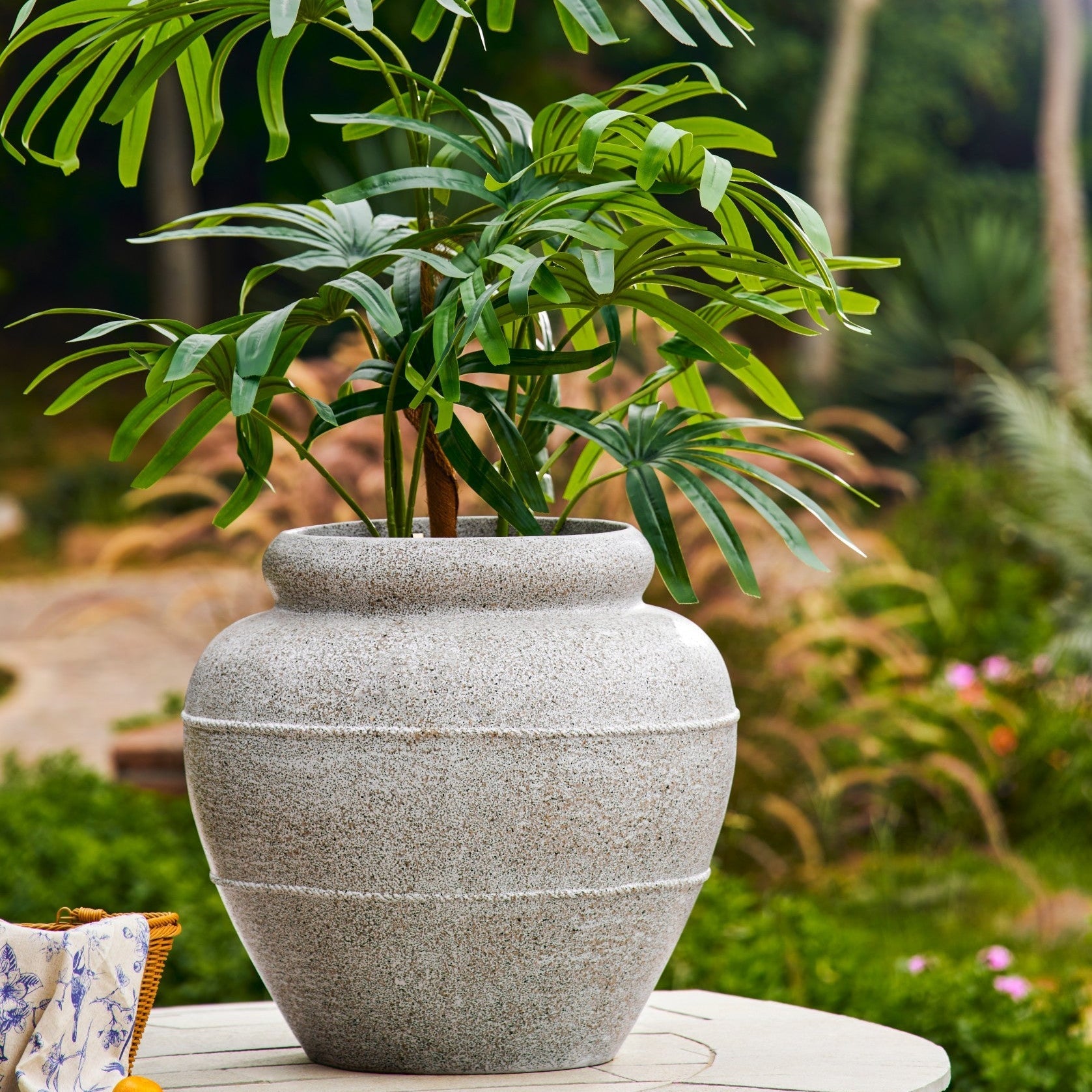 Tuscany Planter Large - Light Grey - Ripples Home