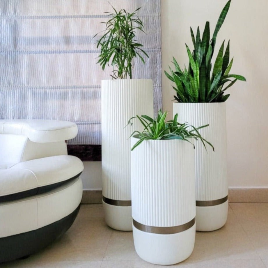 Aurora Tall Planter - Ripples Home