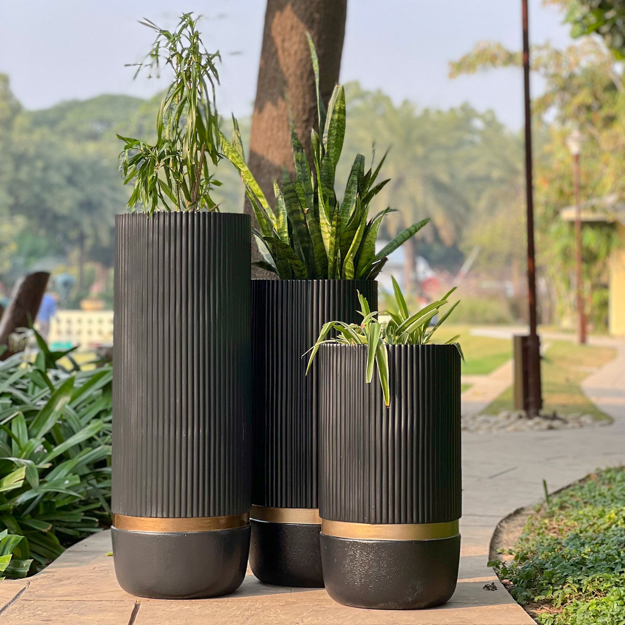 Aurora Tall Planter - Ripples Home