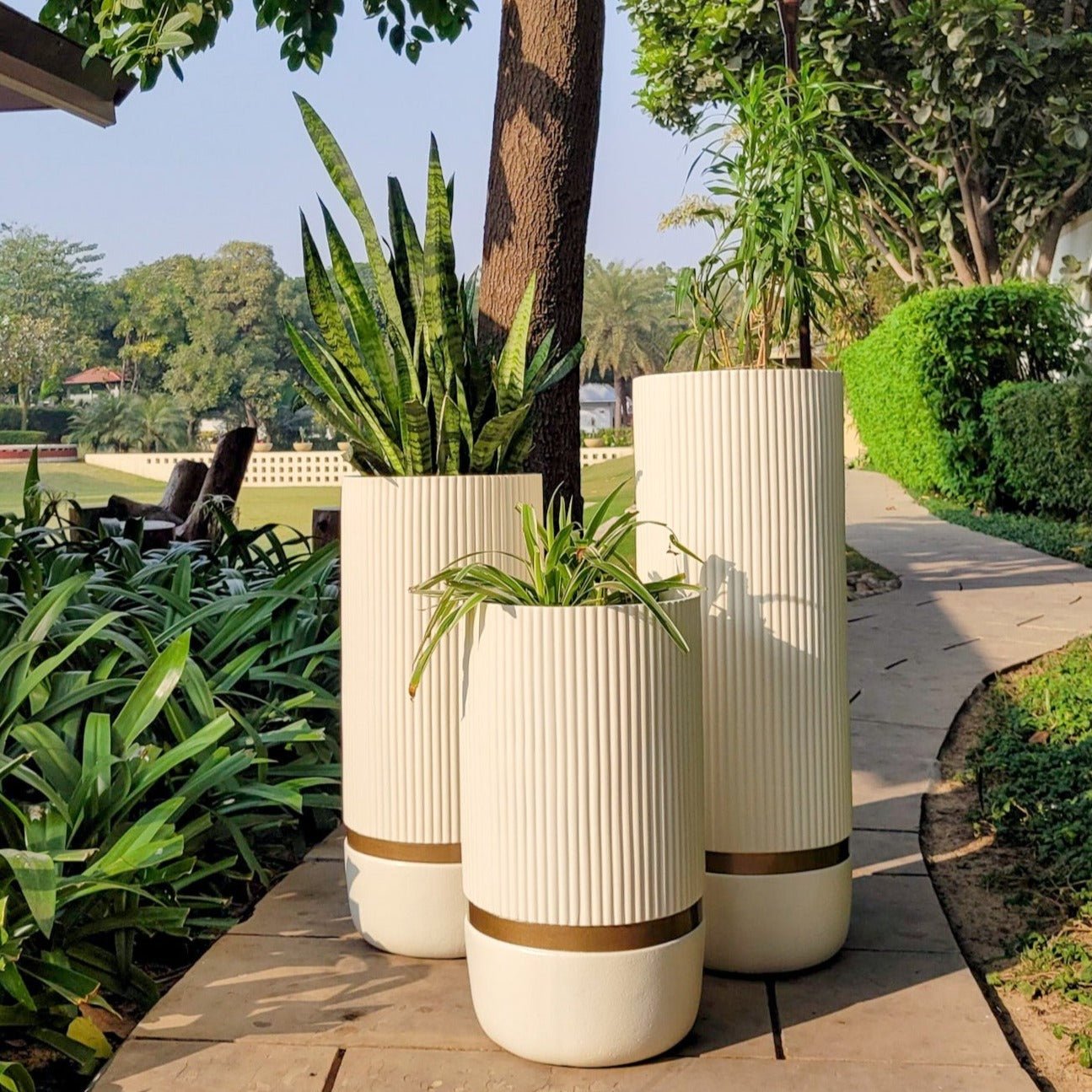 Aurora Tall Planter - Ripples Home