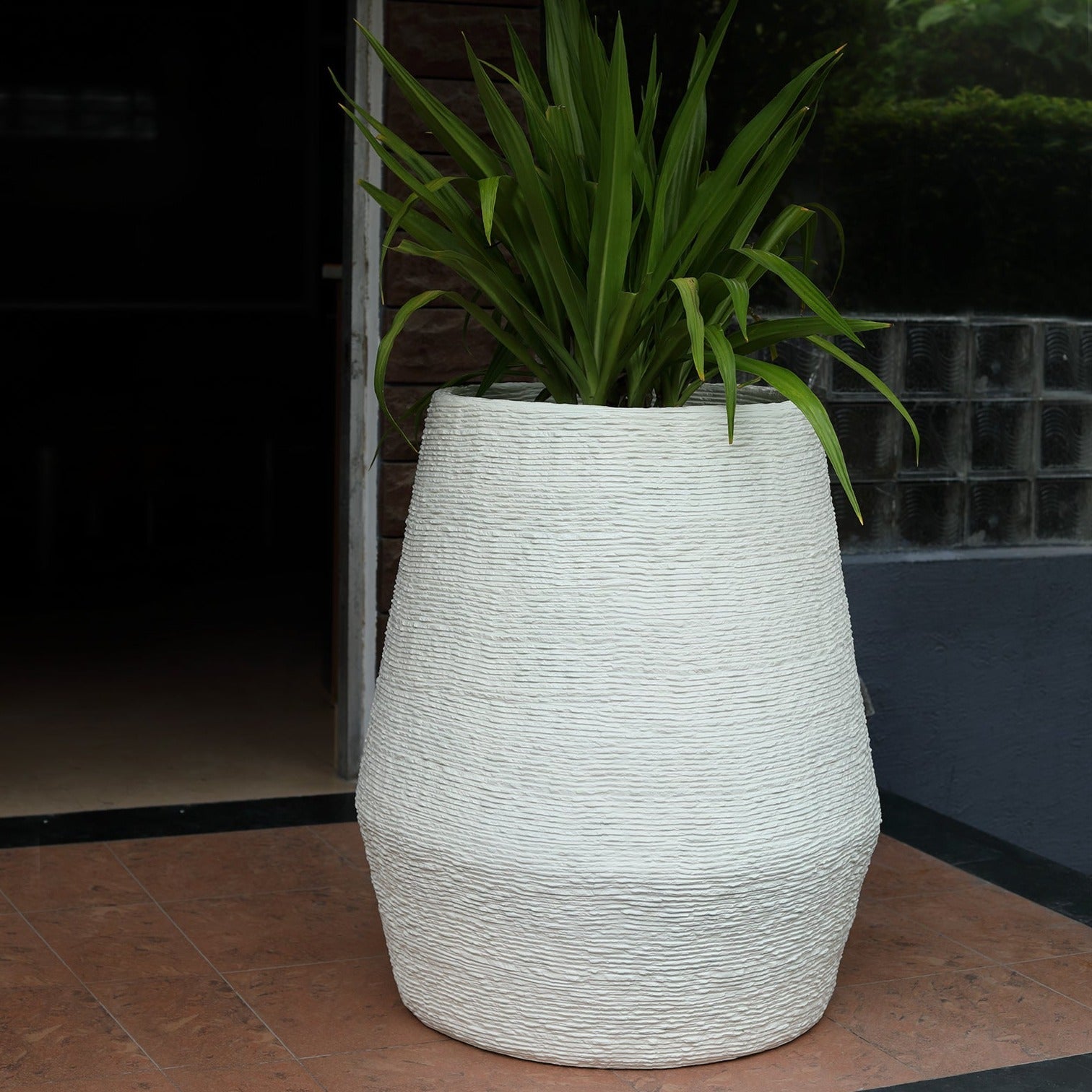 Beige Kai Planter 38" - Ripples Home