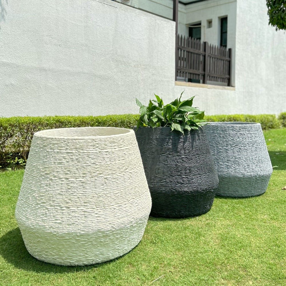 Black Kai Planter 27" - Ripples Home