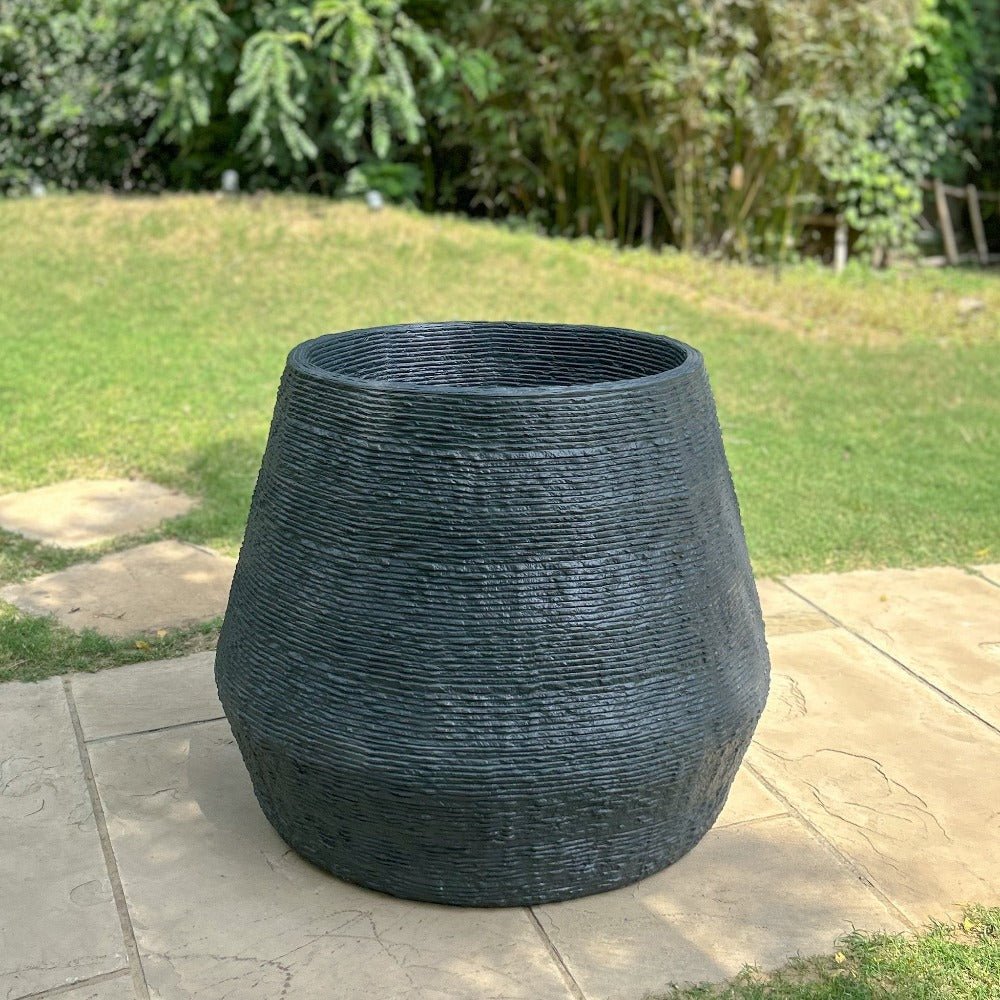 Black Kai Planter 27" - Ripples Home