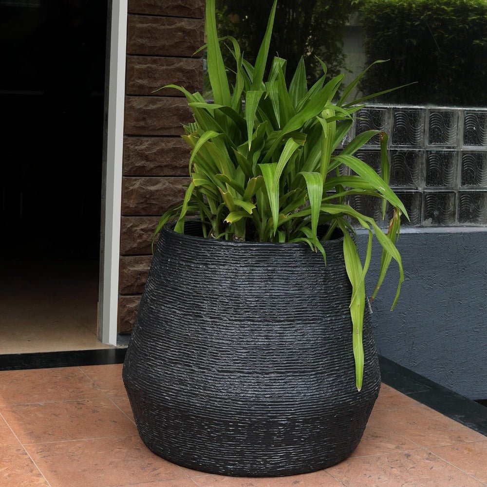 Black Kai Planter 27" - Ripples Home