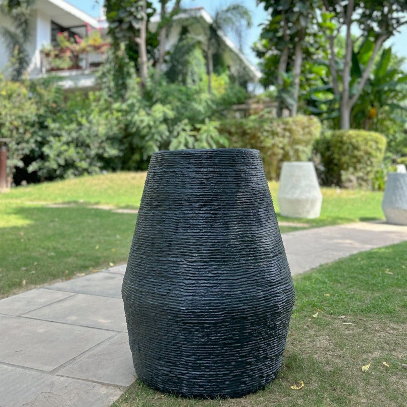 Black Kai Planter 30" - Ripples Home