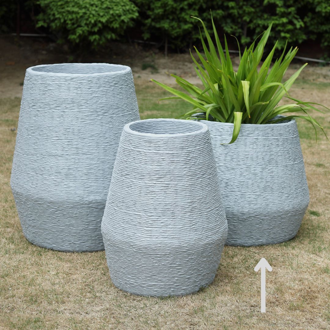 Grey Kai Planter 27" - Ripples Home