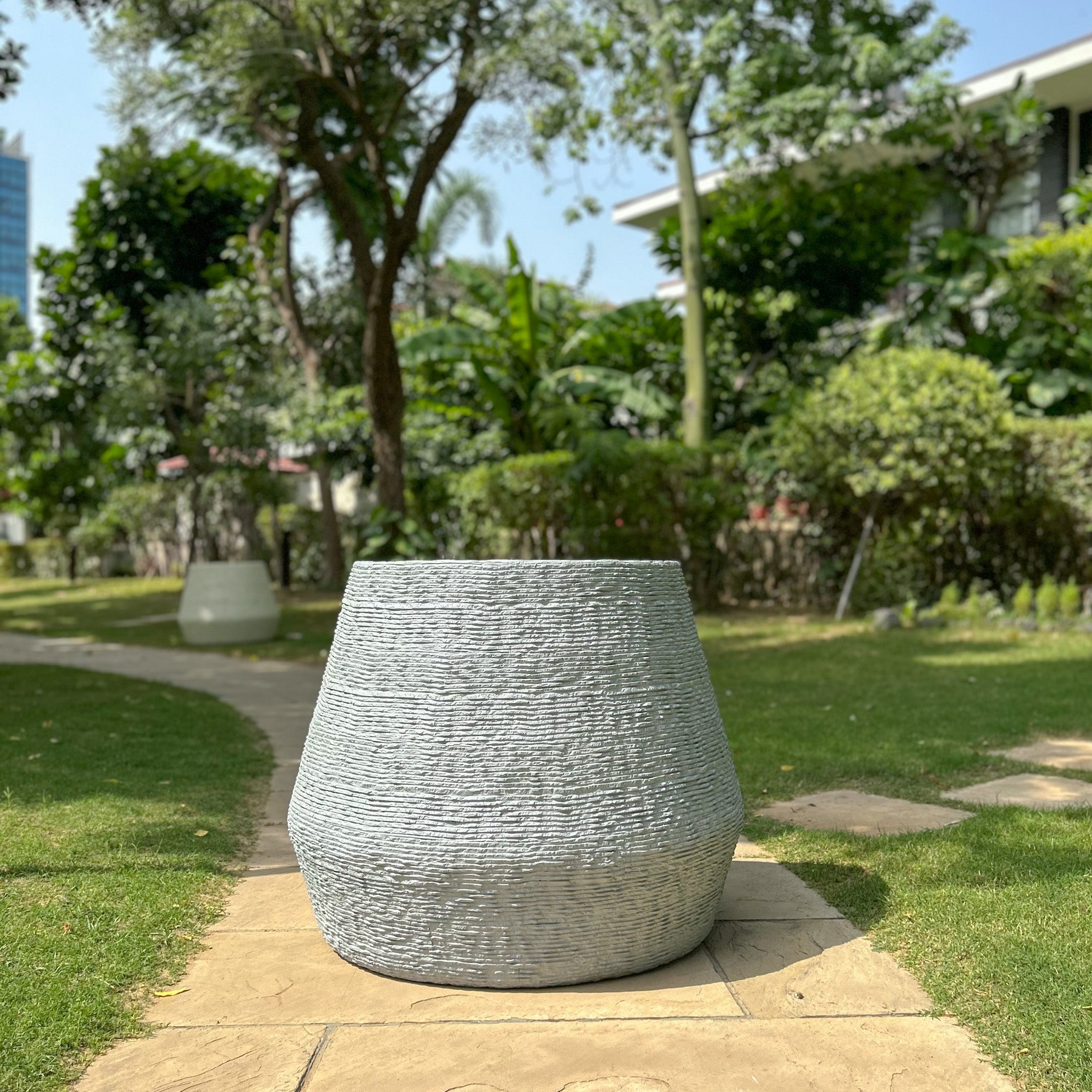Grey Kai Planter 27" - Ripples Home
