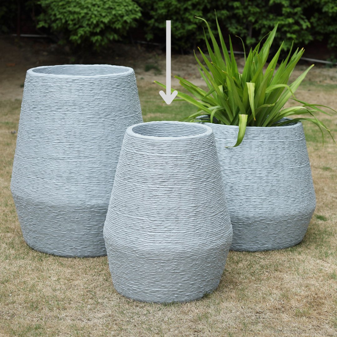 Grey Kai Planter 30" - Ripples Home