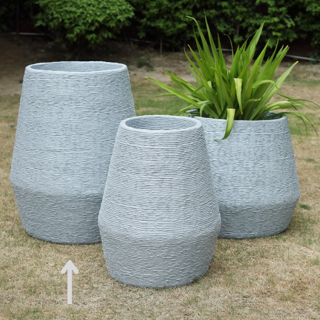 Grey Kai Planter 38" - Ripples Home