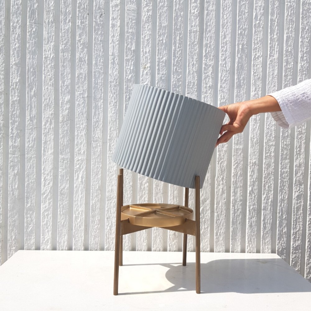 Large Midori Planter With Stand (With Drip Plate) - Ripples Home