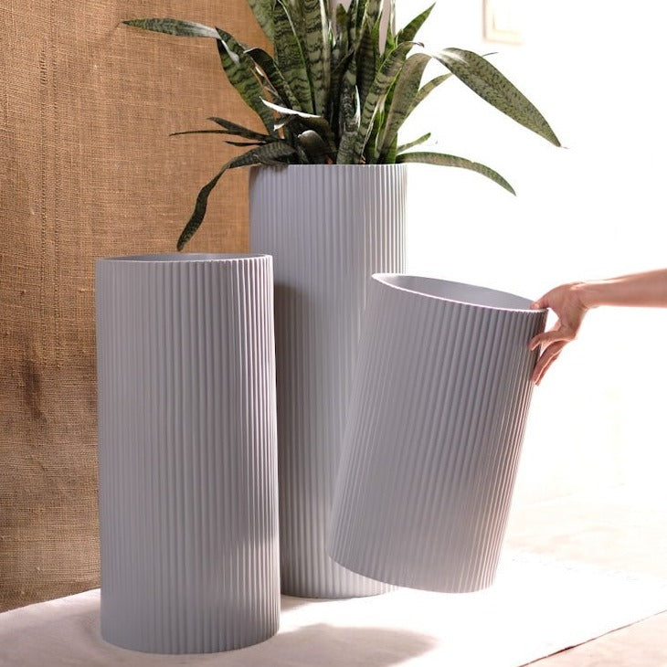 Medium Midori Planter Tall - Ripples Home