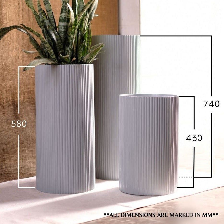 Medium Midori Planter Tall - Ripples Home