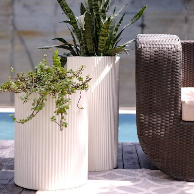 Medium Midori Planter Tall - Ripples Home