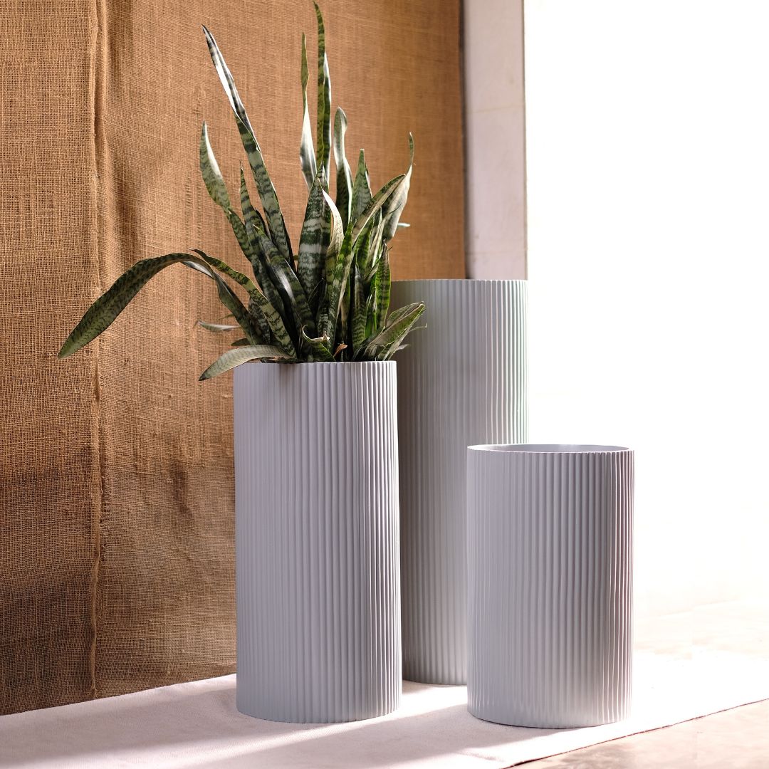 Medium Midori Planter Tall - Ripples Home