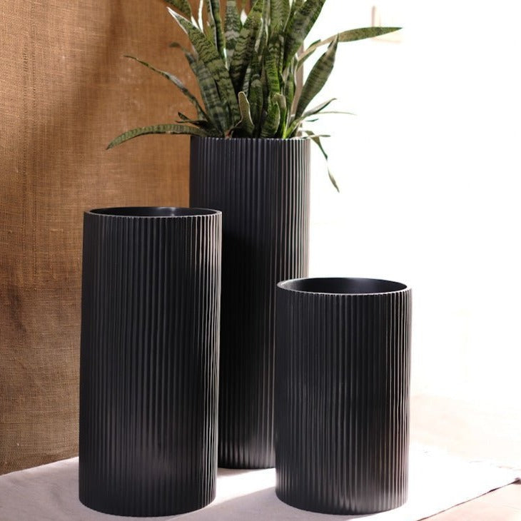 Medium Midori Planter Tall (Set of 3) - Ripples Home