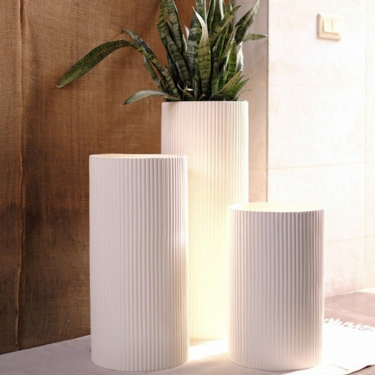 Medium Midori Planter Tall (Set of 3) - Ripples Home