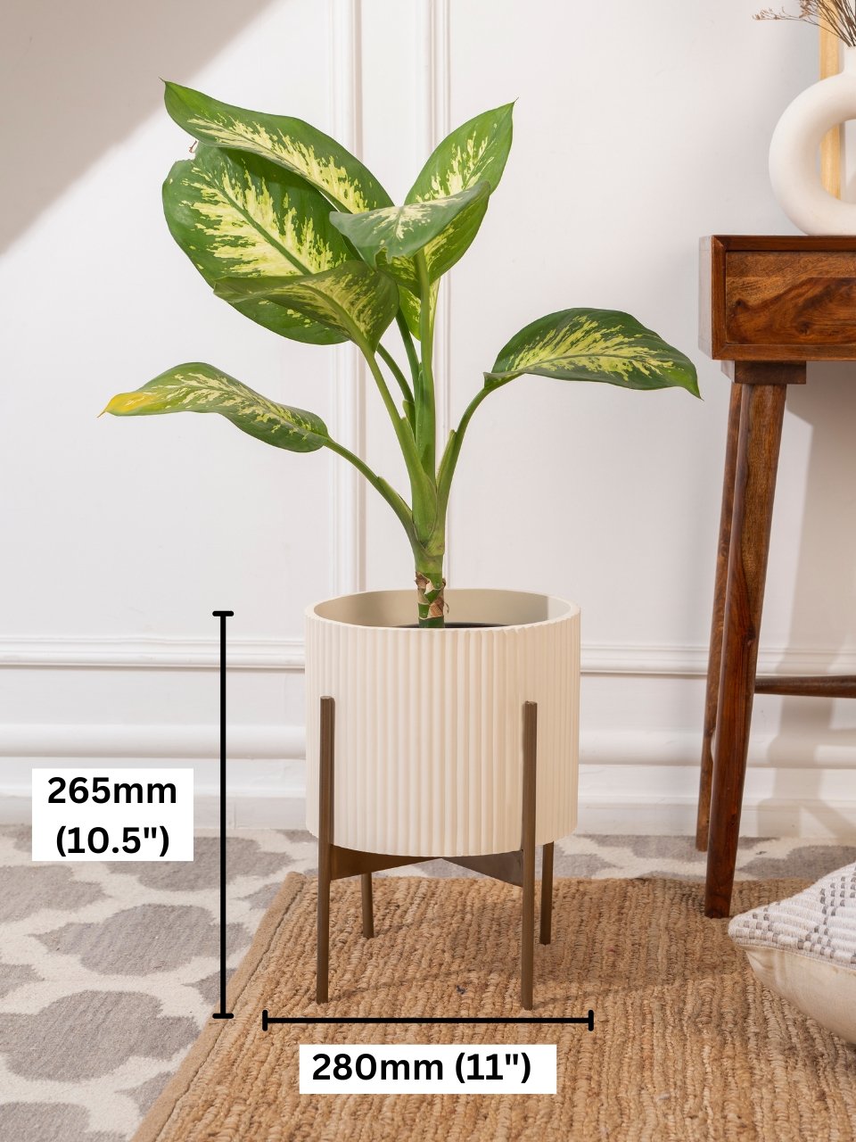 Medium Midori Planter With Stand - Ripples Home