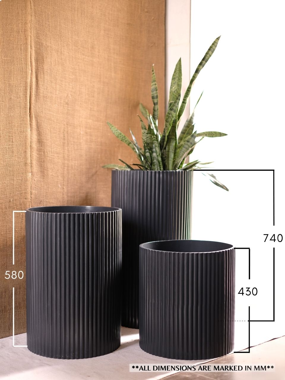 XL Midori Planter Tall - Ripples Home