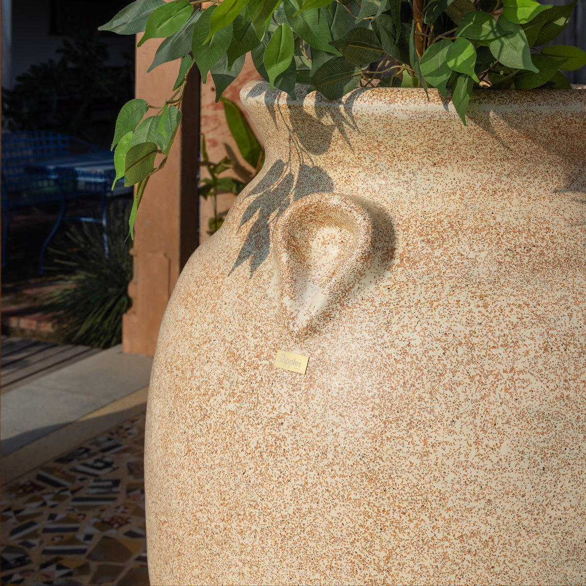 Amalfi Planter Large - Beige - Ripples Home