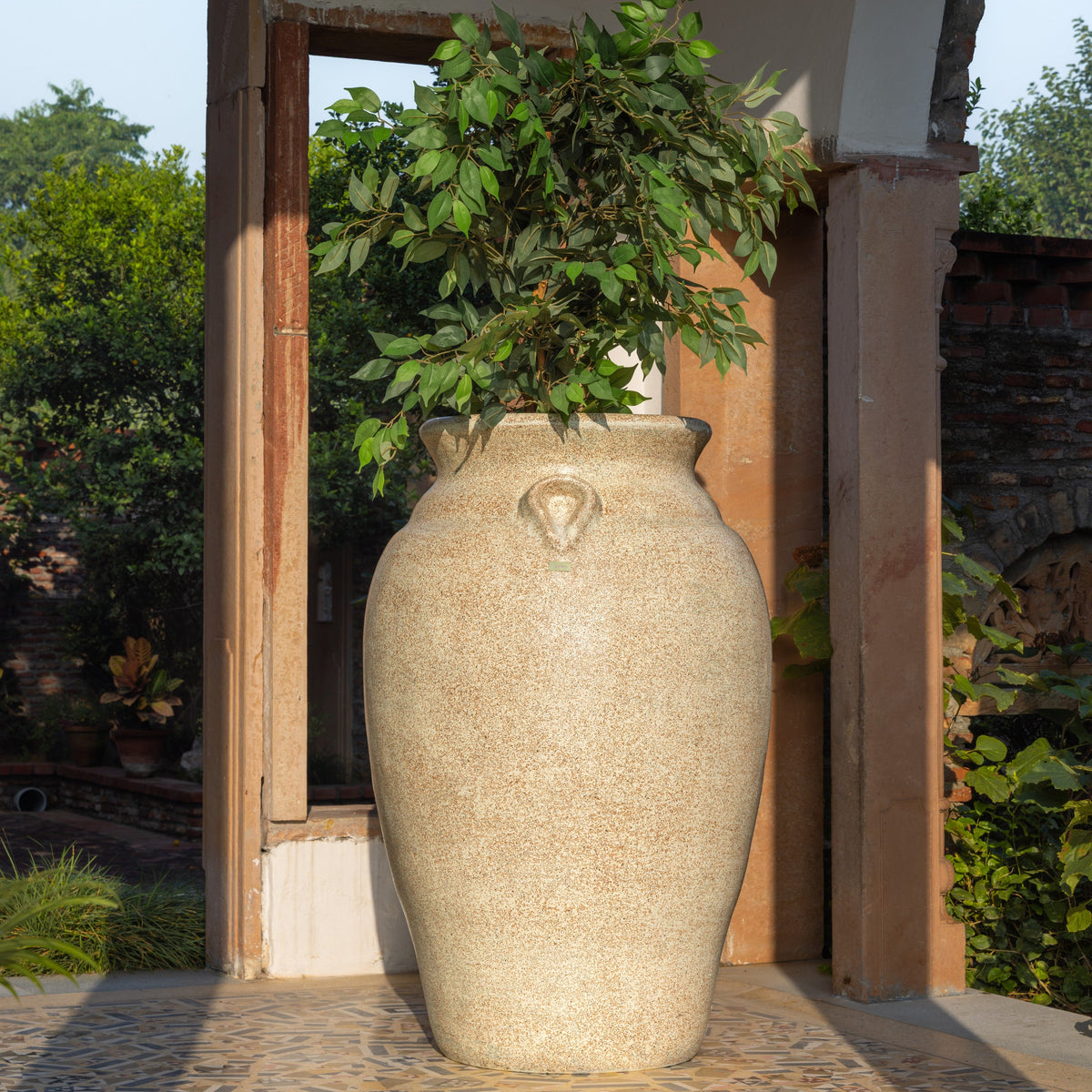 Amalfi Planter Large - Beige - Ripples Home