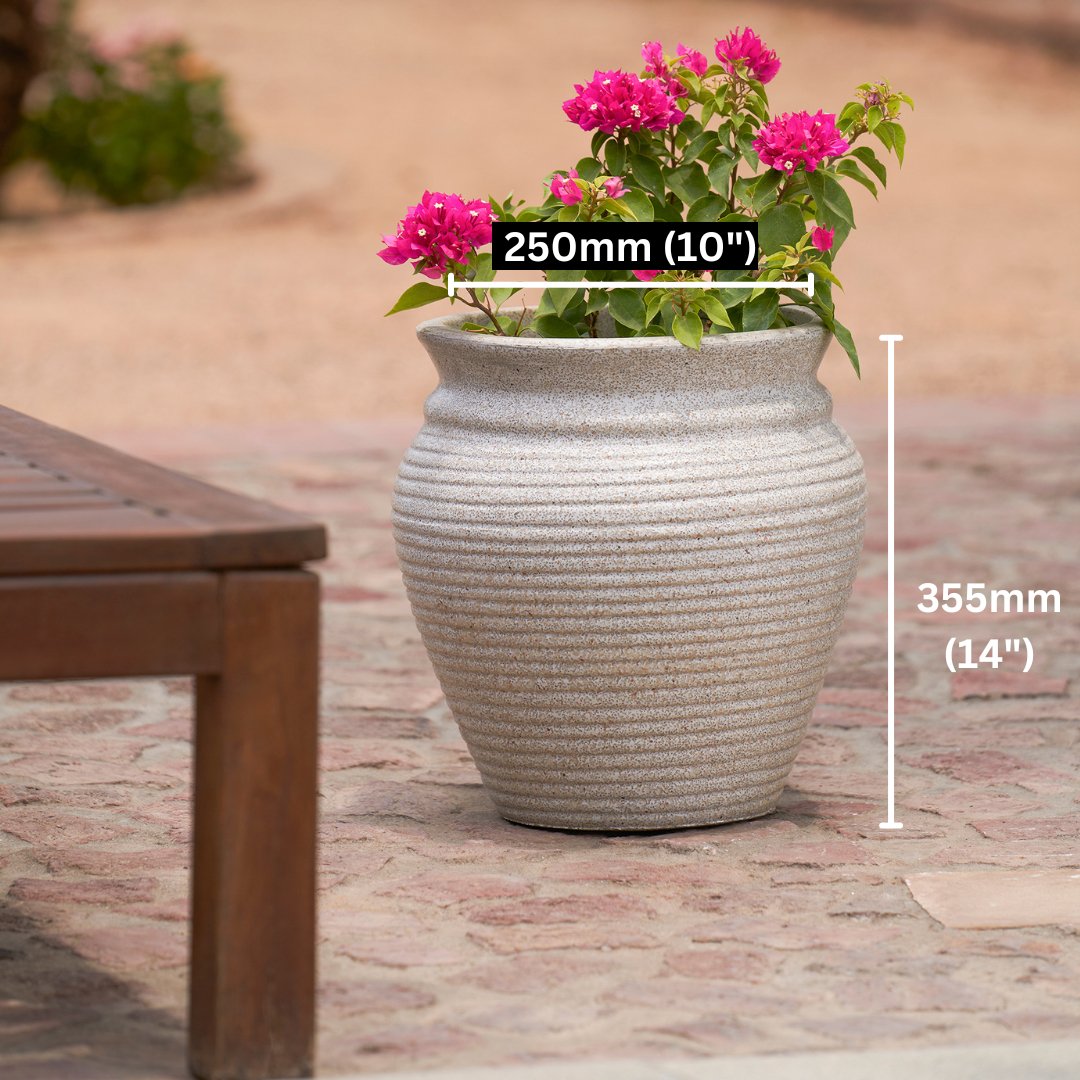 Capri Planter - Light Grey - Ripples Home