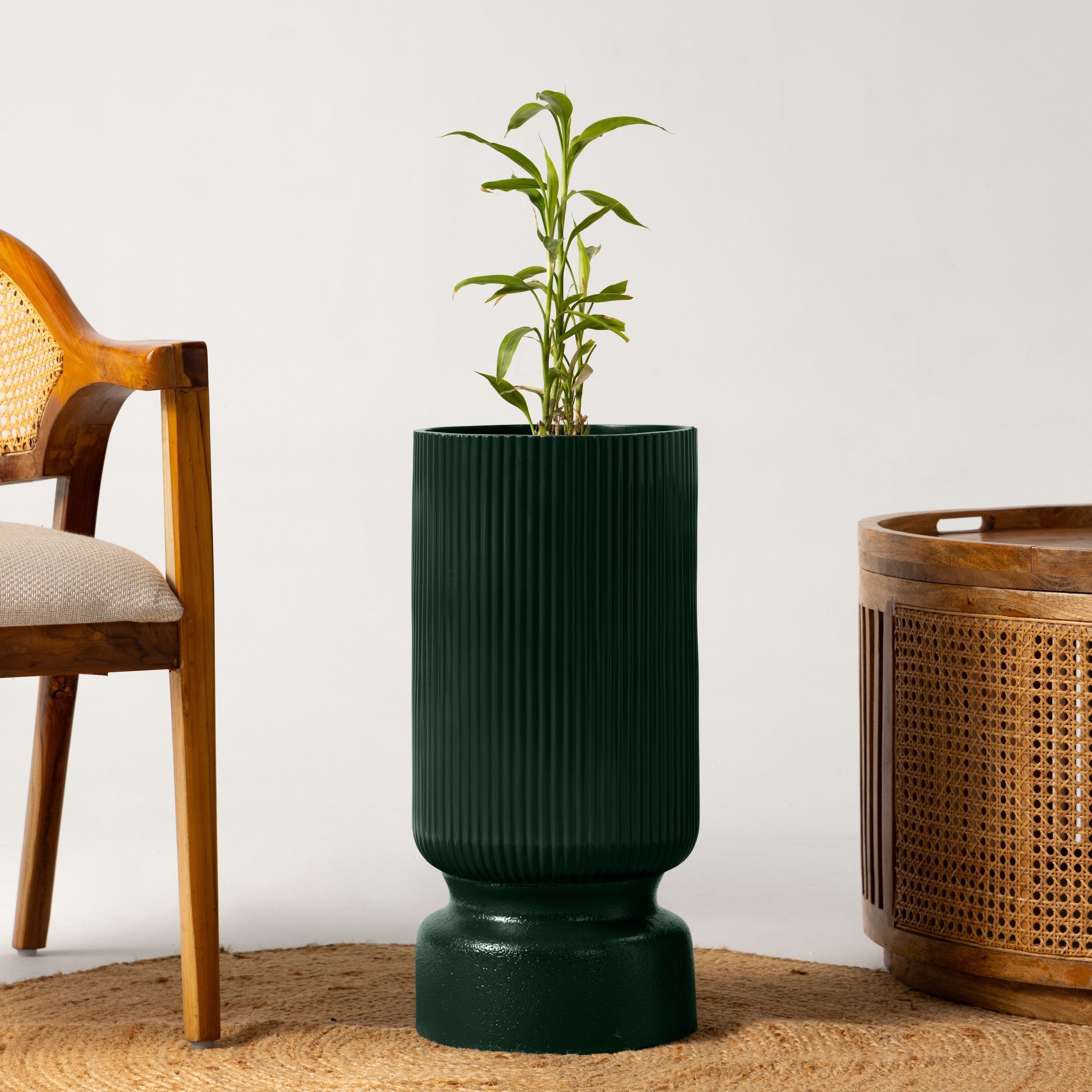 Lily Planter - Dark Green - Ripples Home