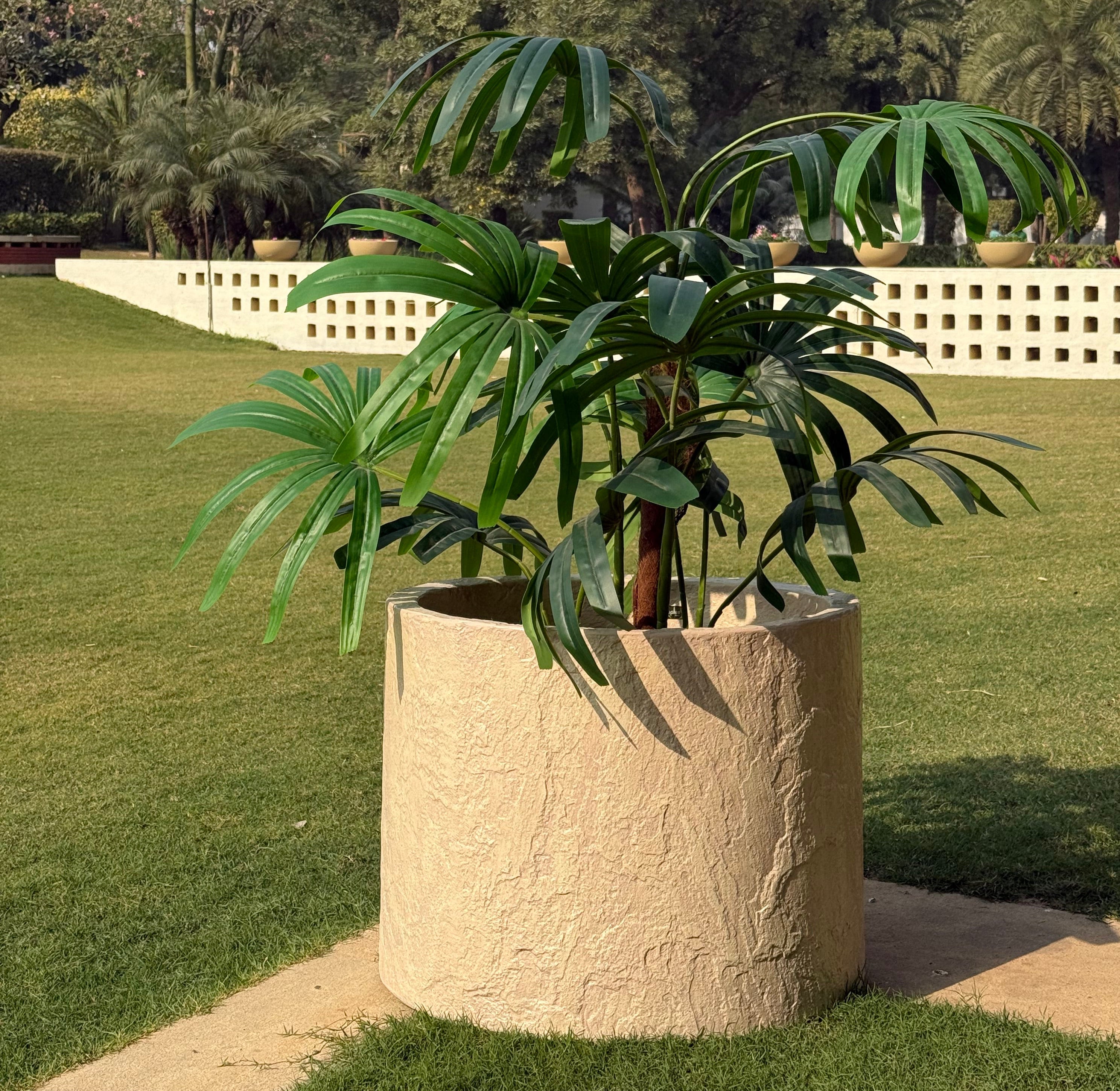 Limestone Planter 24" - Ripples Home