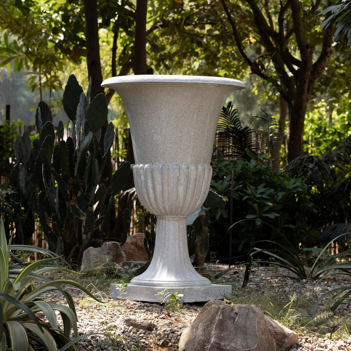 Lutyens Planter Urn in Light Grey - Ripples Home
