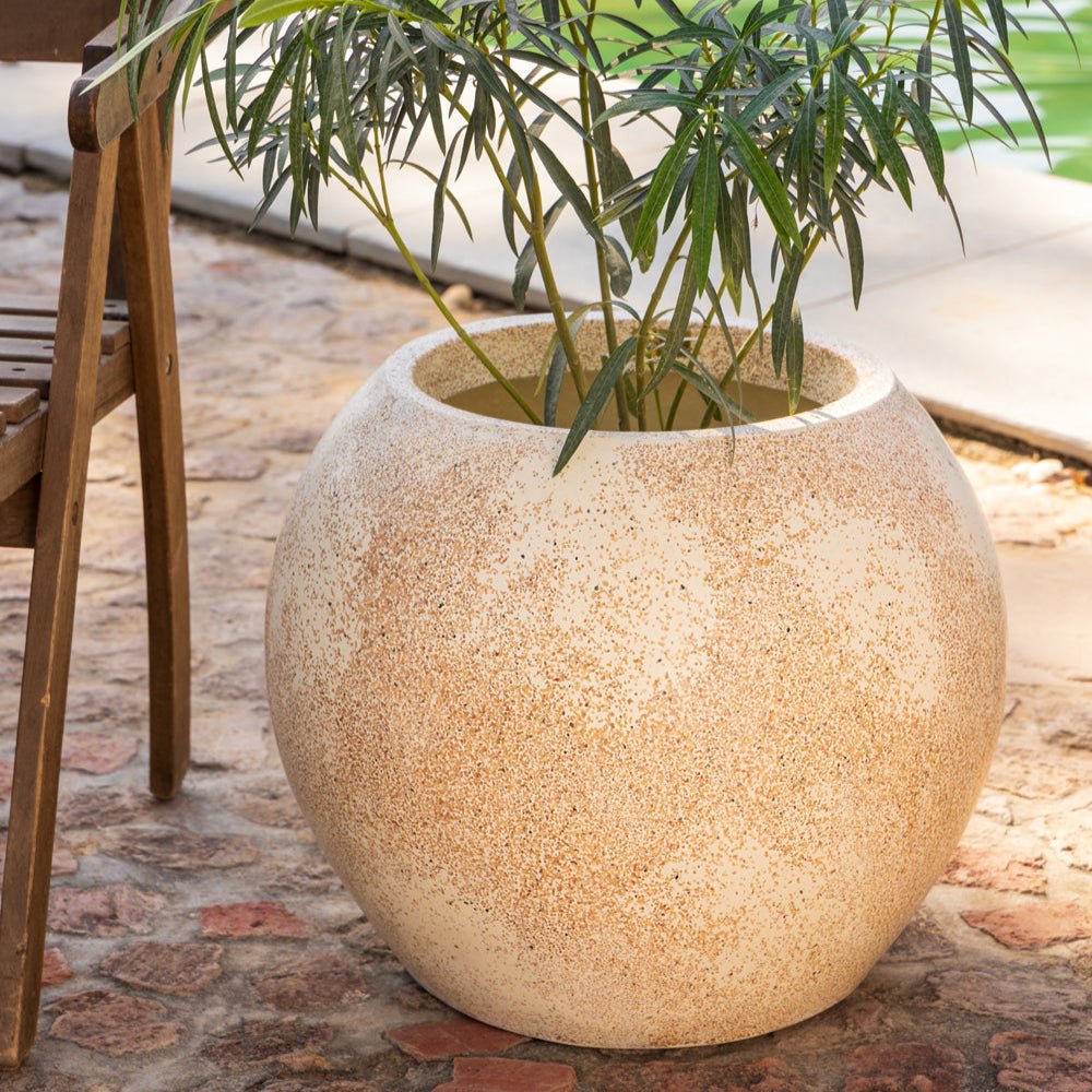 Theo Planter - Beige - Ripples Home