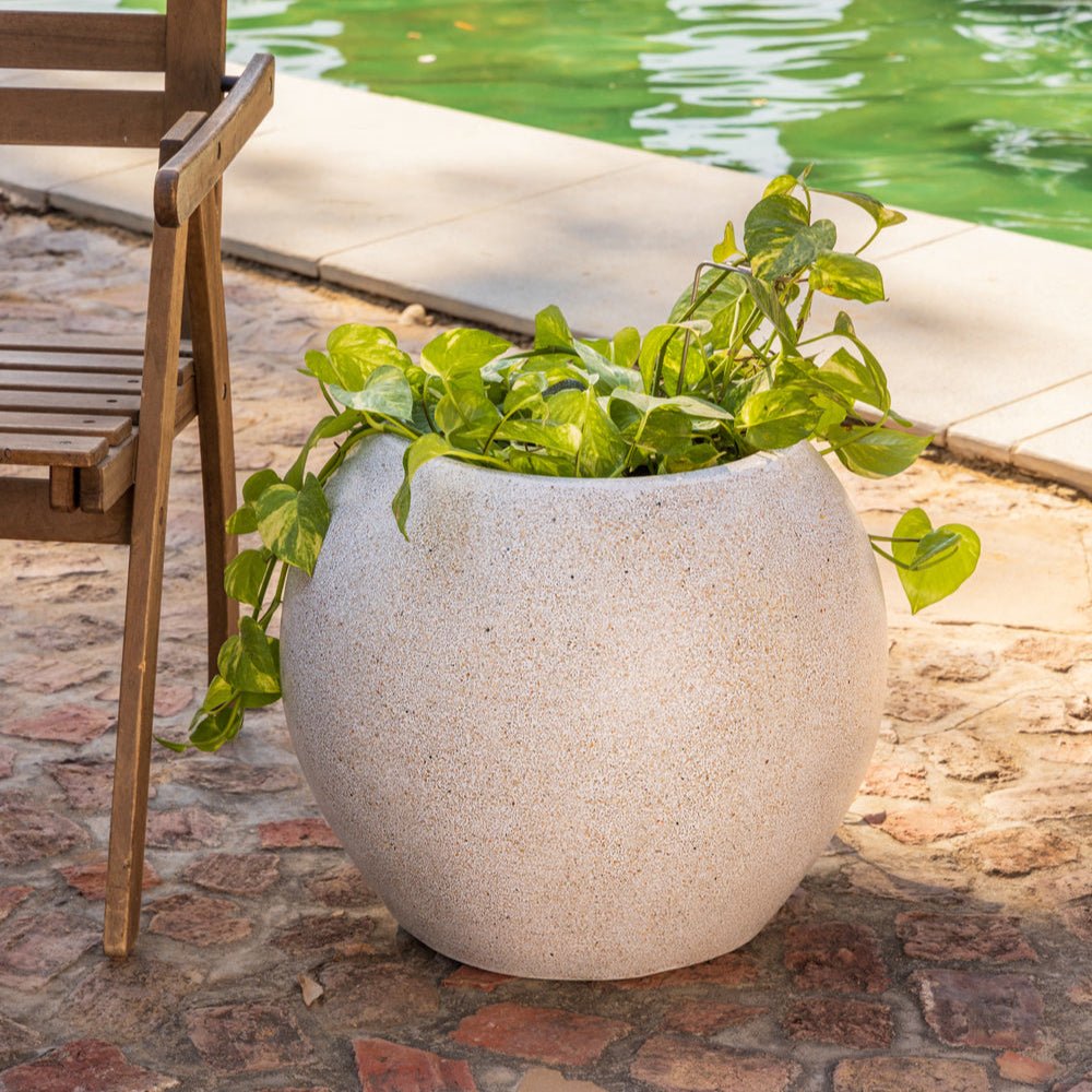 Theo Planter - Beige - Ripples Home