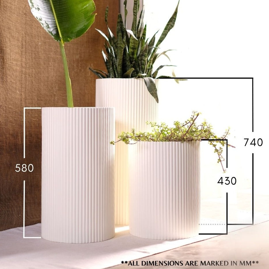 Large Midori Planter Tall - Ripples Home