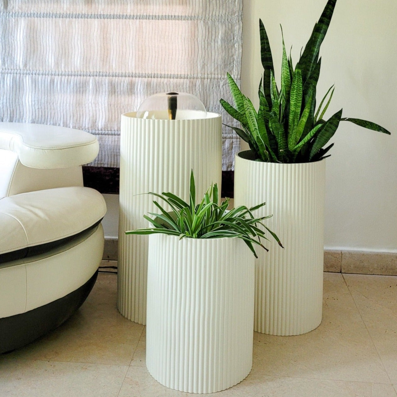 Midori Planter Tall with Fountain - Ripples Home