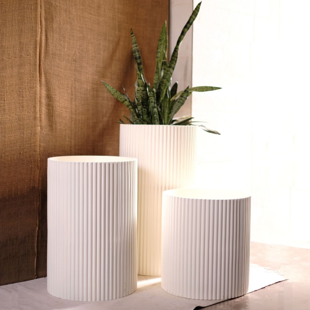 XL Midori Planter Tall (Set of 3) - Ripples Home